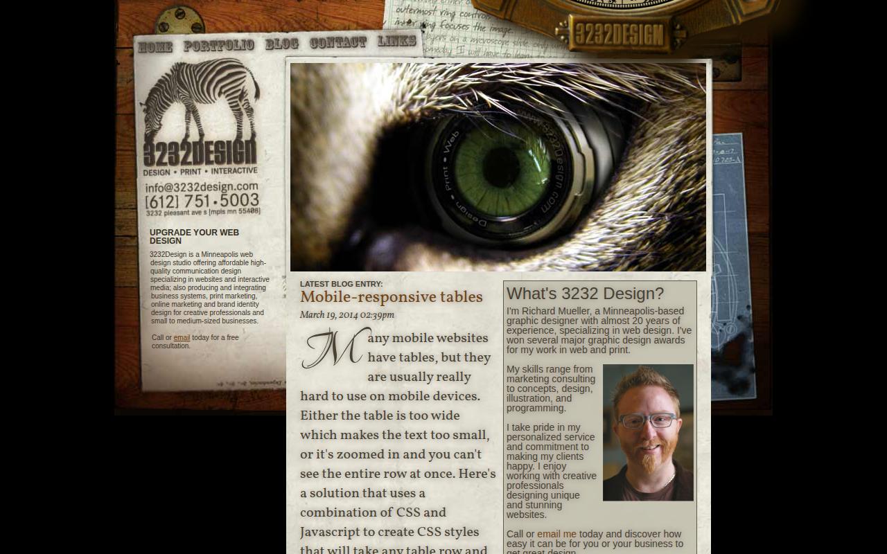 Screenshot of 3232 Design