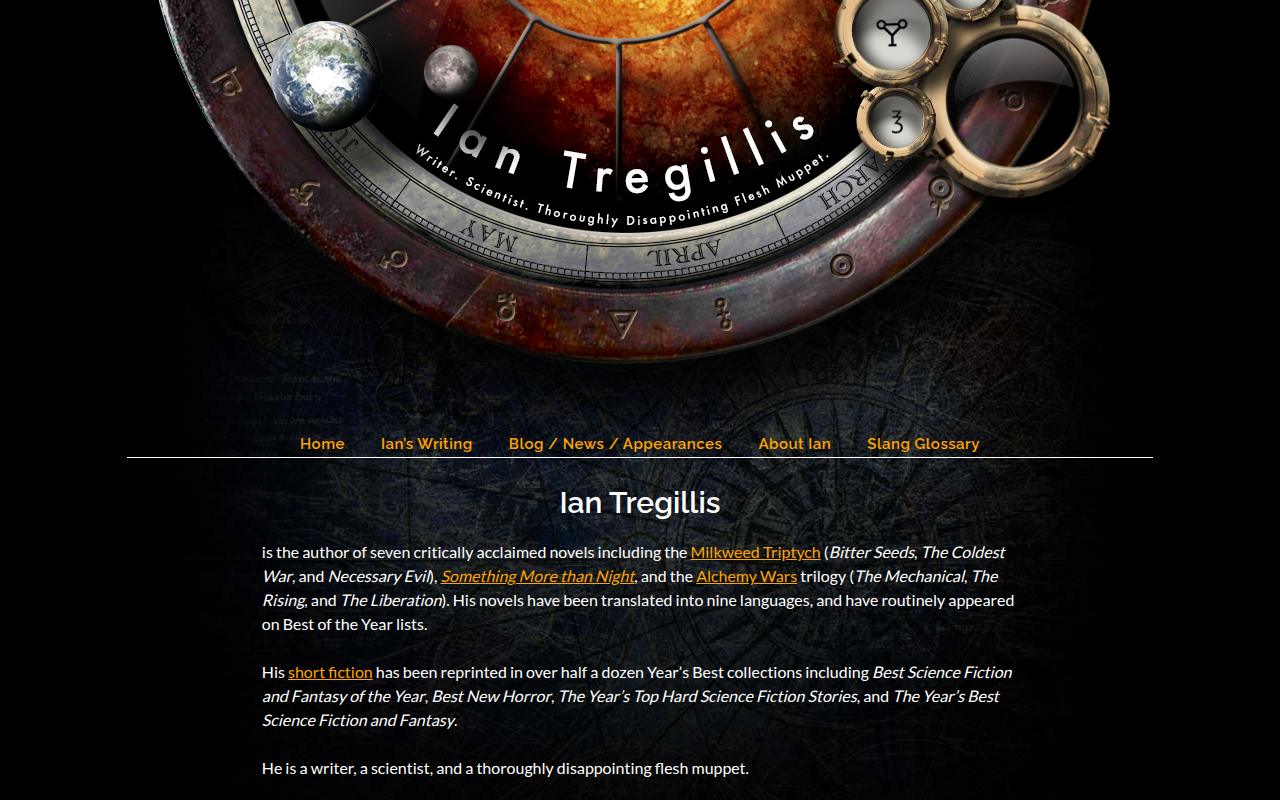 Screenshot of Ian Tregillis