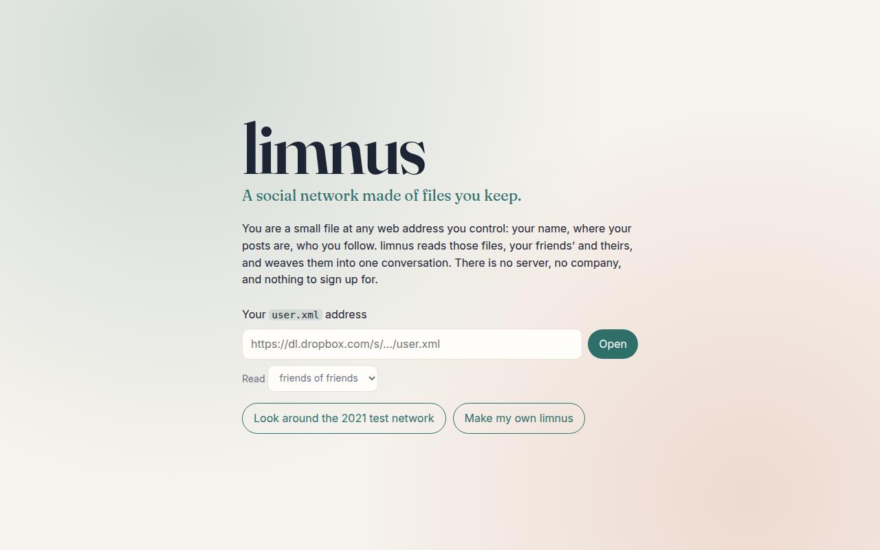Screenshot of limnus