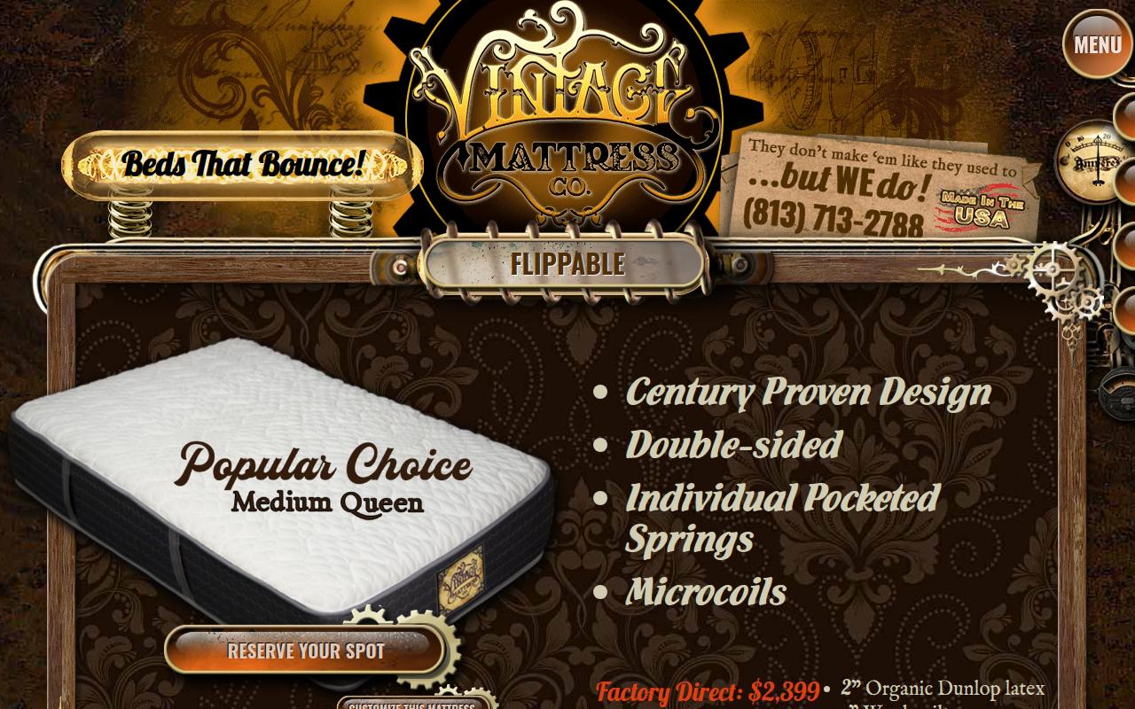 Screenshot of Vintage Mattress
